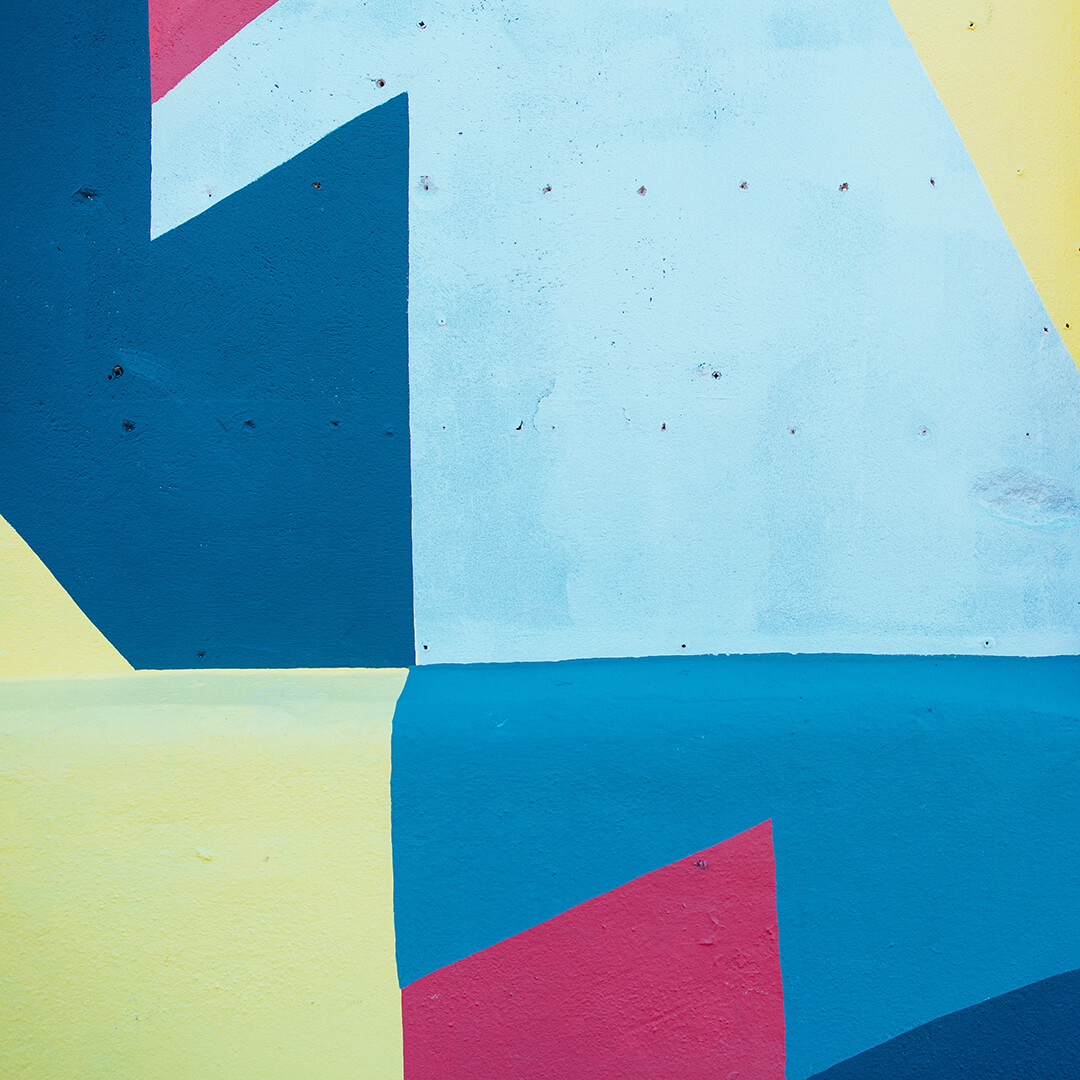 Colourful abstract wall